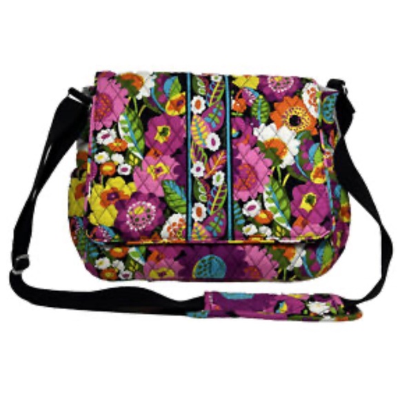 Vera Bradley Va Va Bloom Diaper Baby Messenger Bag, New Condition! - Picture 1 of 7
